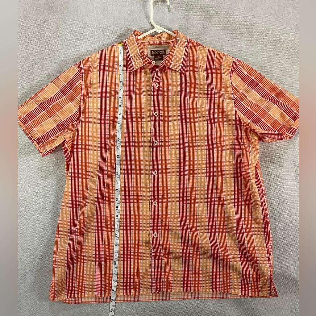 Michael Kors Xl Oxford In Orange & Red Mk
